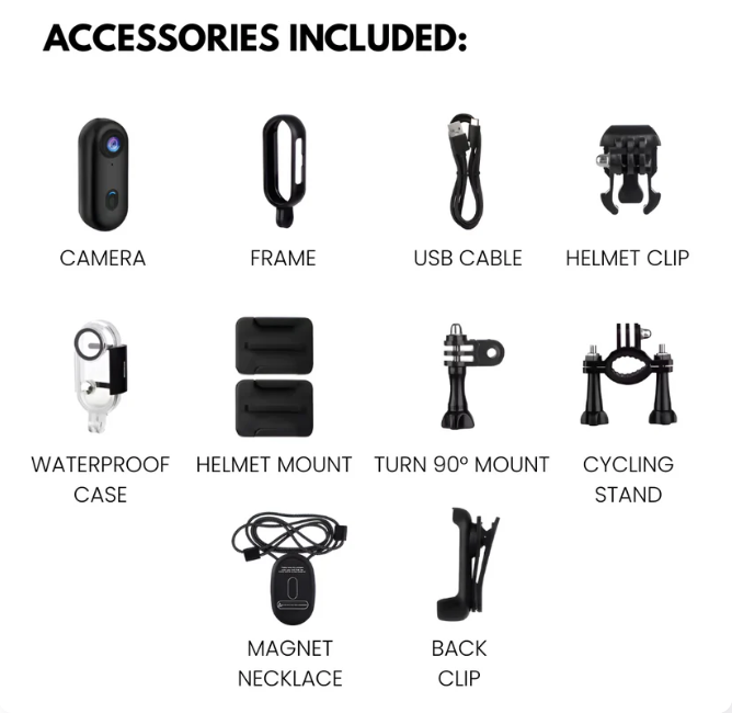 ClipCam™ - 4K Thumb Action Camera